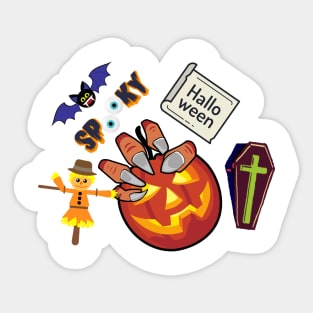 Happy halloween day Sticker